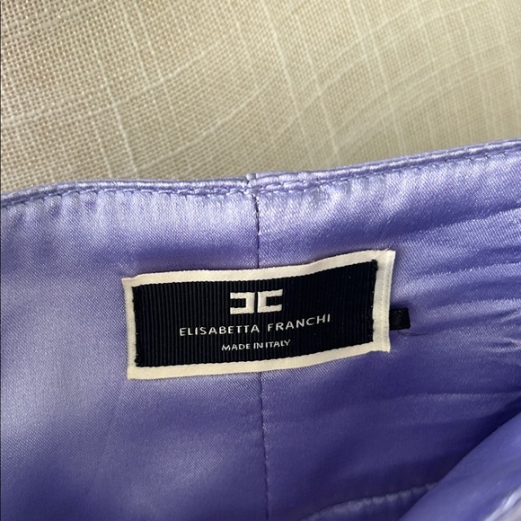 Elisabetta Franchi Faux Leather Trousers – Size 40 - Picture 6 of 14